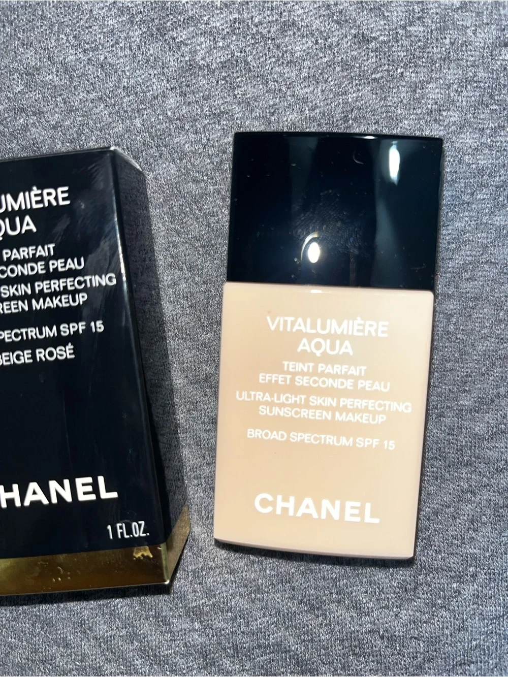 CHANEL VITALUMIÈRE AQUA Ultra-Light Skin Perfecting Sunscreen Makeup beige rosé